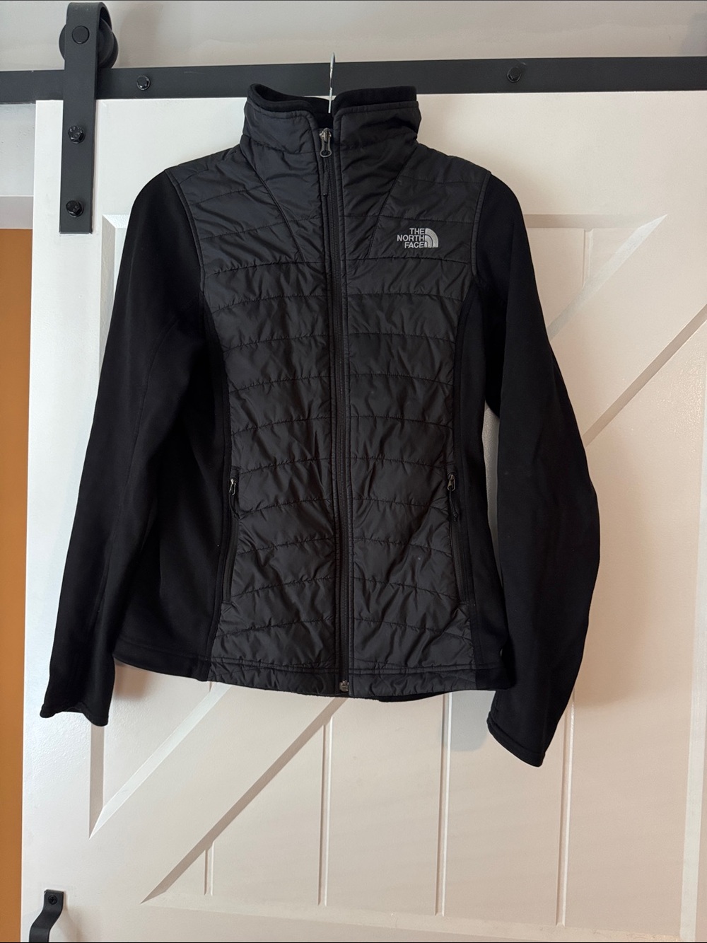 The North Face Black Jacket with White Logo
